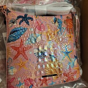 Brahmin Katie Starlight Melbourne, Starfish Patterned Crossbody Nwt